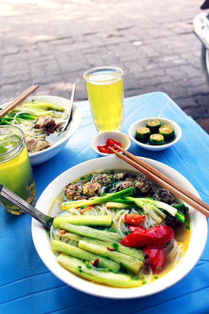 Nguyên liệu bún bung quán ăn Trường Chinh Nguyên liệu tươi cho bún bung Trường Chinh
