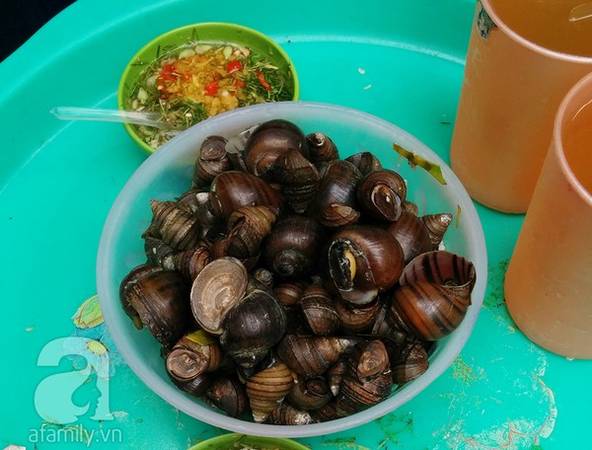 Bát ốc lẫn có khá nhiều ốc nhồi.