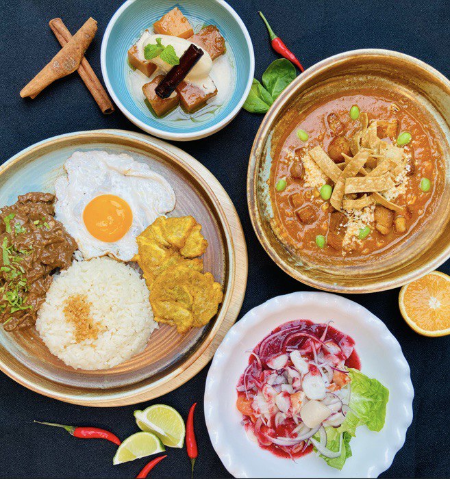 Không gian xanh tại Tonito nhà hàng Singapore view đẹp