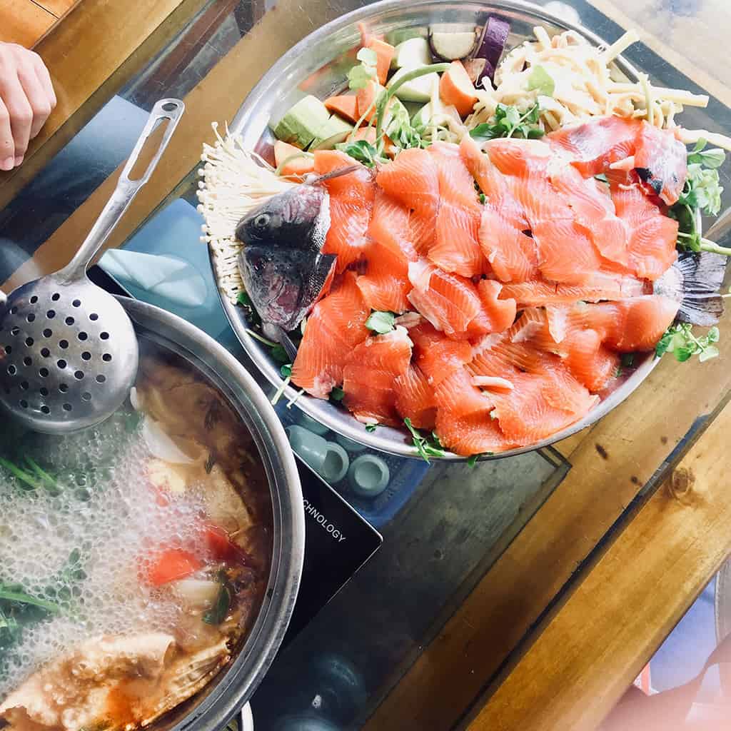 Cá hồi Sapa món ngon Sapa lẩu gỏi