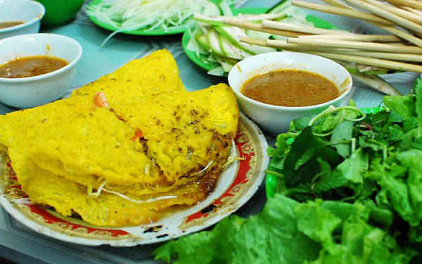 Bánh xèo tại quán ăn ngon Phan Thiết