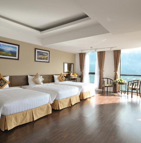 Phòng nghỉ sang trọng tại khách sạn Amazing Sapa