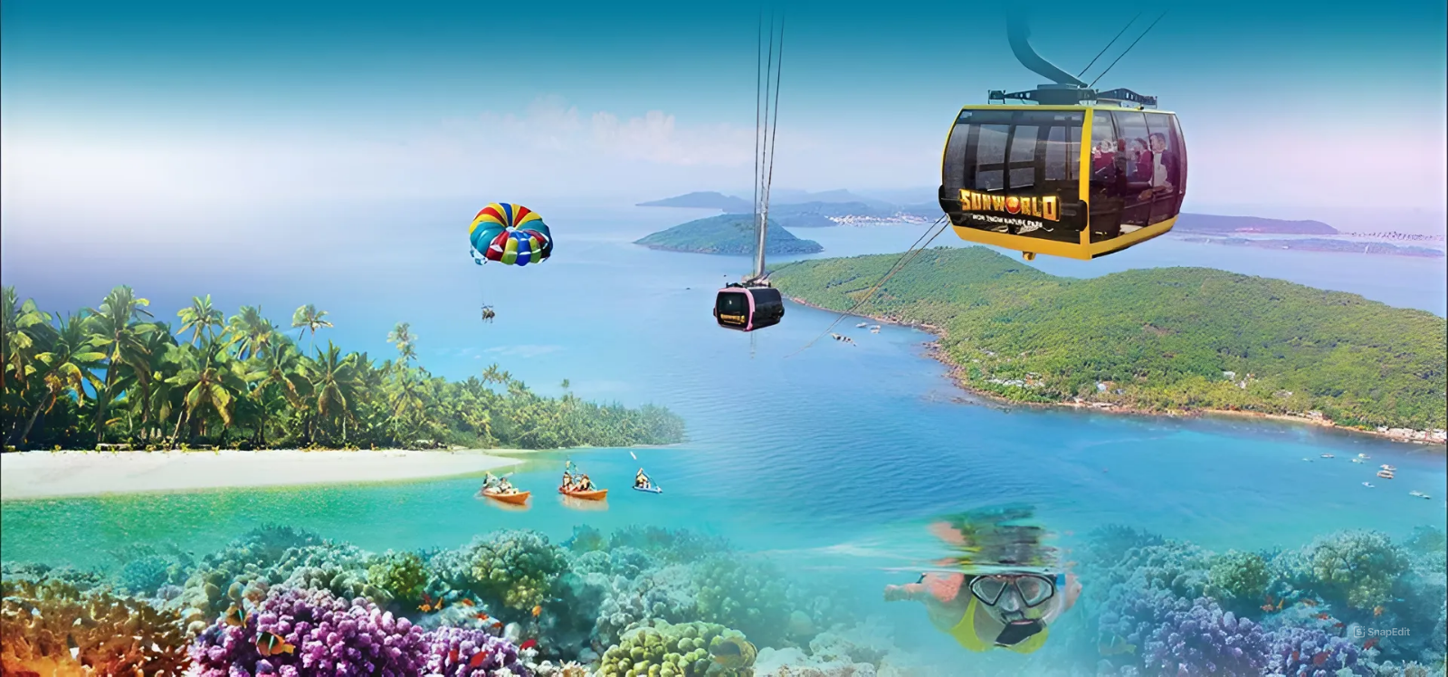 Vé cáp treo Sun World giúp du lịch dễ dàng hơn
