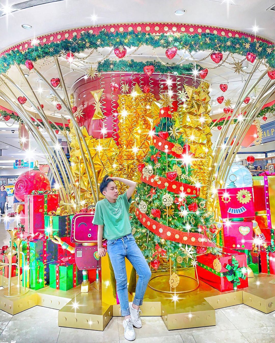 Trang trí Noel tại trung tâm thương mại Sài Gòn