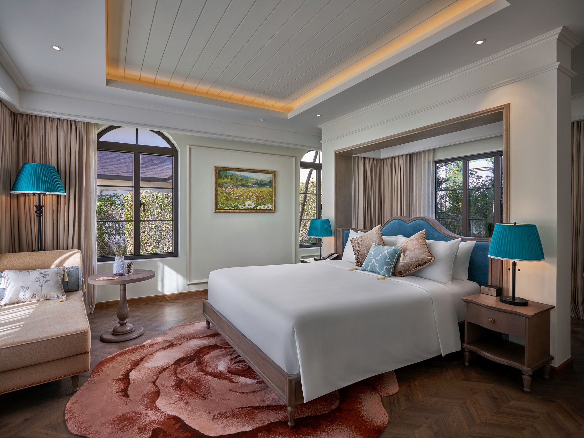 Phòng nghỉ thanh lịch tại resort Đà Lạt cho khách Việt kiều