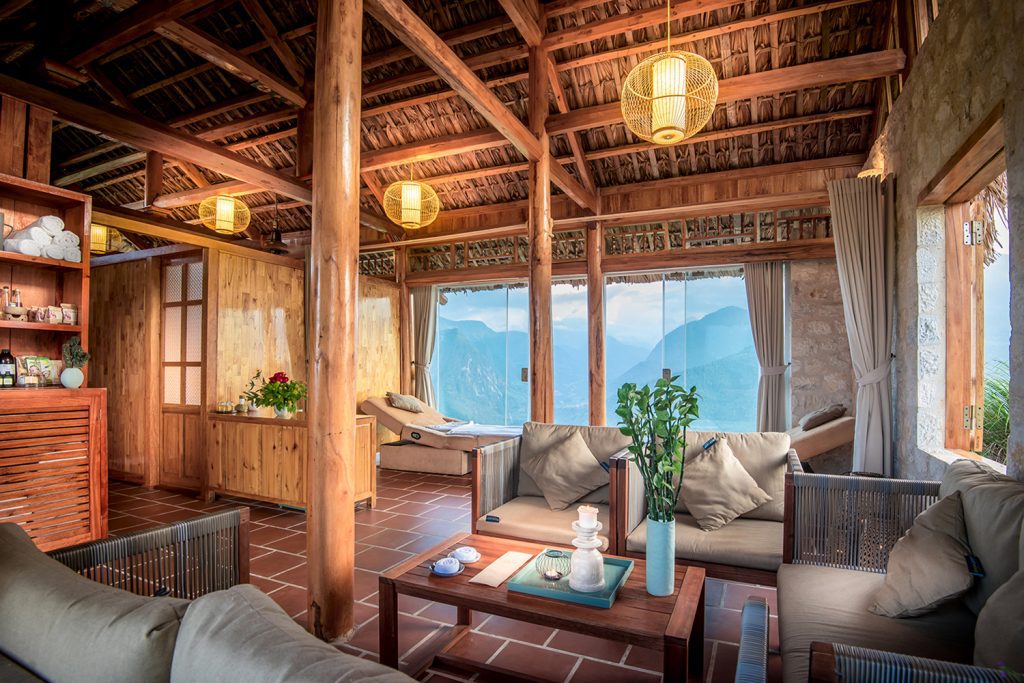 Không gian spa tại Topas Ecolodge Sapa
