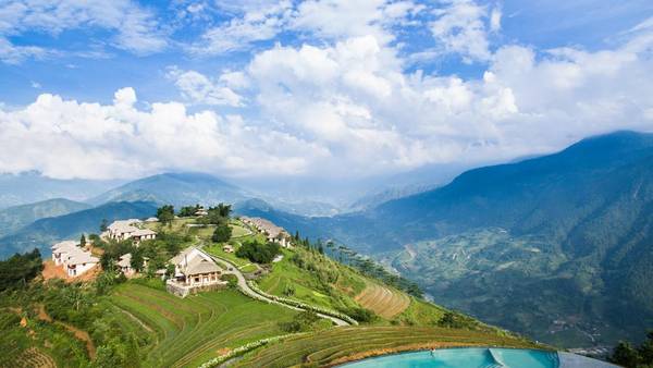 Hồ bơi vô cực Sapa Topas Ecolodge tổng quan Hồ bơi vô cực Sapa Topas Ecolodge tổng quan