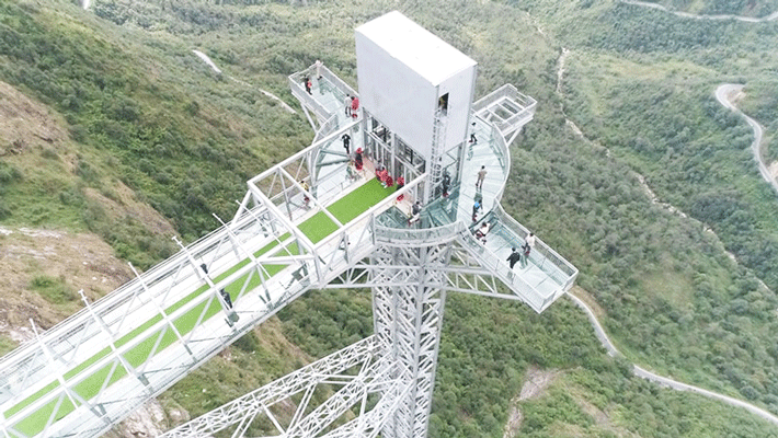 Cầu Kính Rồng Mây tour Miền Bắc