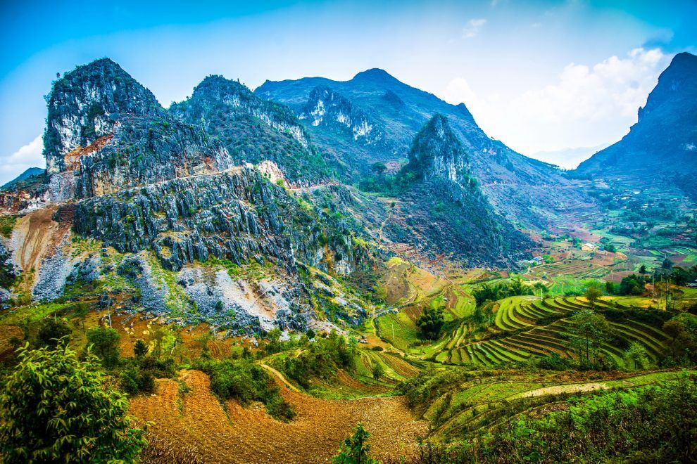 Một vùng núi đá rộng lớn. Ảnh: Đài phát thanh truyền hình Hà Giang.