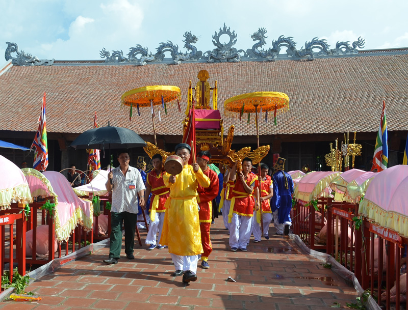 Lễ hội tại Đình Trà Cổ du lịch Trà Cổ