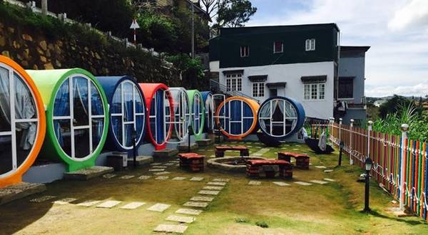 The Circle hostel tại Đà Lạt với thiết kế màu sắc ấn tượng