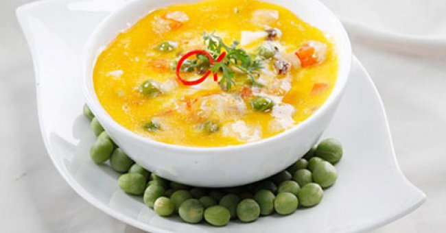 Trứng hấp tôm nấm hoàn thiện thơm ngon