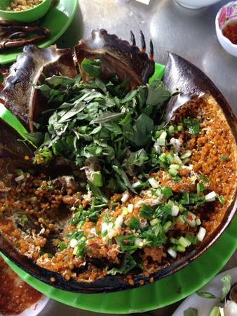 Hải sản tươi ngon khu du lịch Vàm Sát