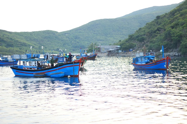 Một ngày mới bắt đầu rực rỡ tại làng chài Bích Đầm Nha Trang