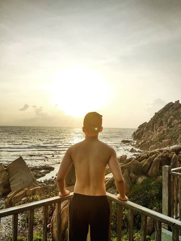 Bungalow gỗ ven biển Bình Ba