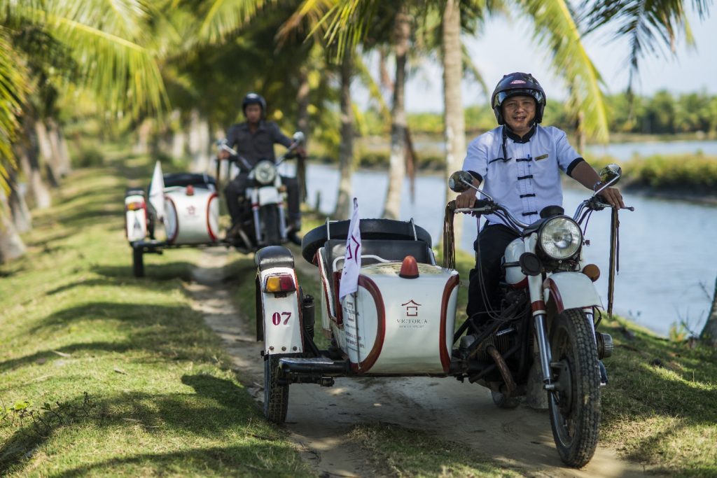 Đội lái xe sidecar Hội An chuyên nghiệp