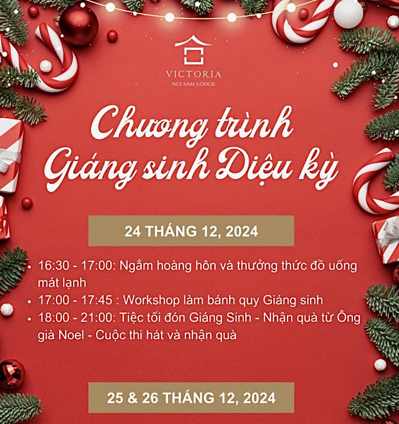 Chương trình Tiệc Giáng sinh Nui Sam Lodge