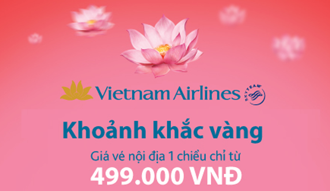 vé máy bay Vietnam Airlines chương trình Khoảnh khắc Vàng số 9