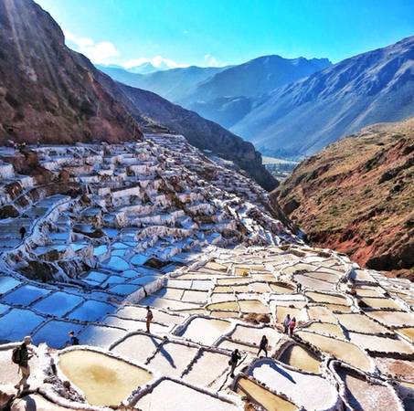 Vẻ đẹp của cánh đồng muối Maras.