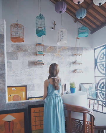 Không gian sảnh khách sạn Hội An Vĩnh Hưng