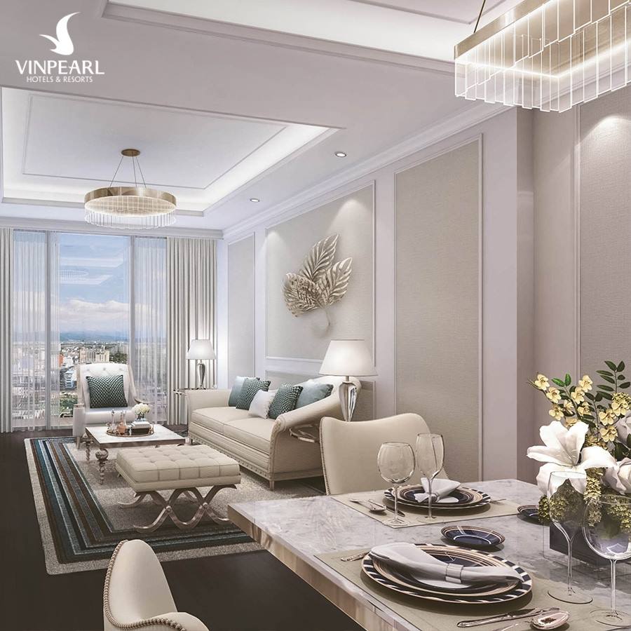 Không gian bàn ăn ấm cúng tại Vinpearl Nha Trang Empire Không gian bàn ăn ấm cúng tại Vinpearl Nha Trang Empire