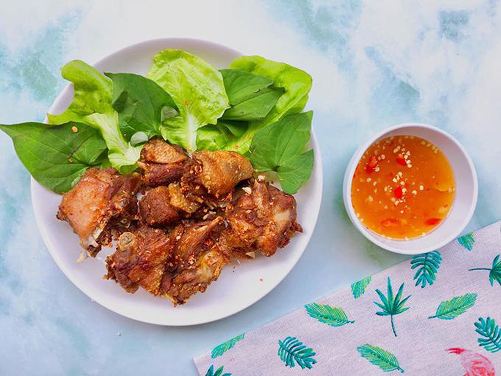 Vịt rán vị tỏi thành phẩm