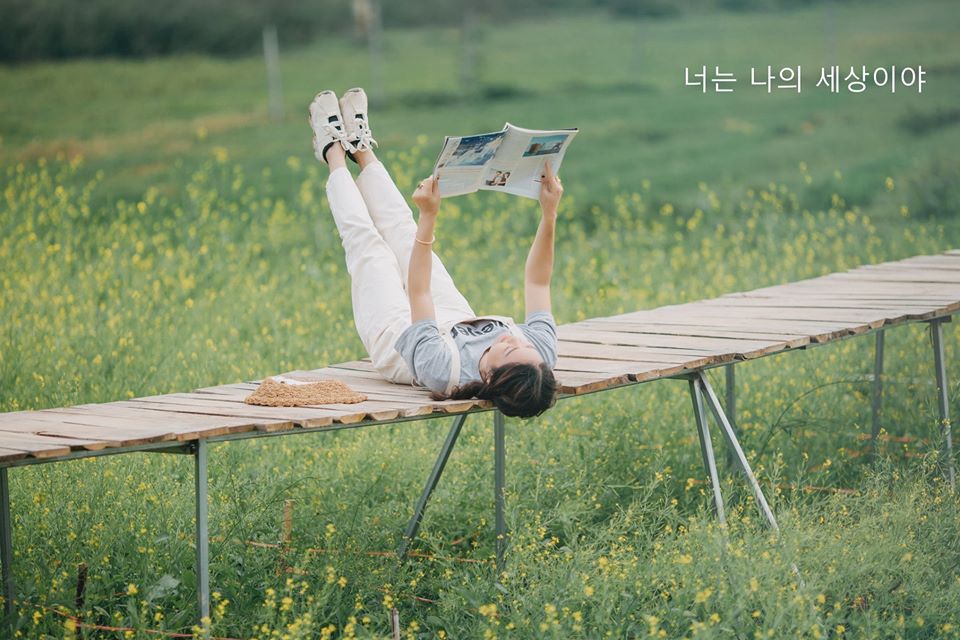 Tiểu cảnh chụp ảnh tại vườn hoa làng cổ Đường Lâm