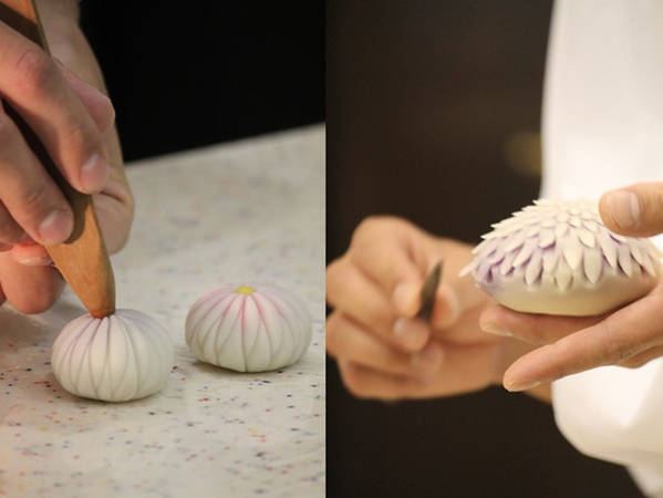 Học làm bánh wagashi Nhật Bản đòi hỏi nhiều năm rèn luyện để đạt trình độ chuyên nghiệp.