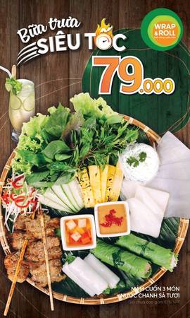 Bữa Trưa Siêu Tốc Wrap & Roll Hình ảnh món ăn Bữa Trưa Siêu Tốc Wrap & Roll