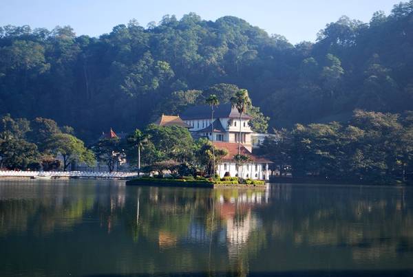 <strong>Kandy, Sri Lanka:</strong> Kandy được coi là trung tâm văn hóa của Sri Lanka và có khung cảnh không kém phần xinh đẹp. Bạn sẽ được ngắm nhìn những rặng cây đung đưa cạnh các tòa nhà theo kiến trúc thuộc địa, học nấu ăn hay các vũ điệu truyền thống của người Sri Lanka, và xem thi đấu criket ở sân vận động Asgiriya. Ảnh: Budgettoursrilanka.