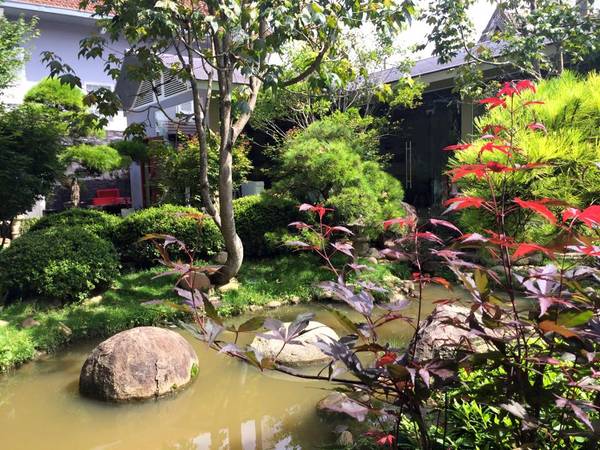 Hồ nước lãng mạn trong vườn Zen Garden Coffee Đà Lạt