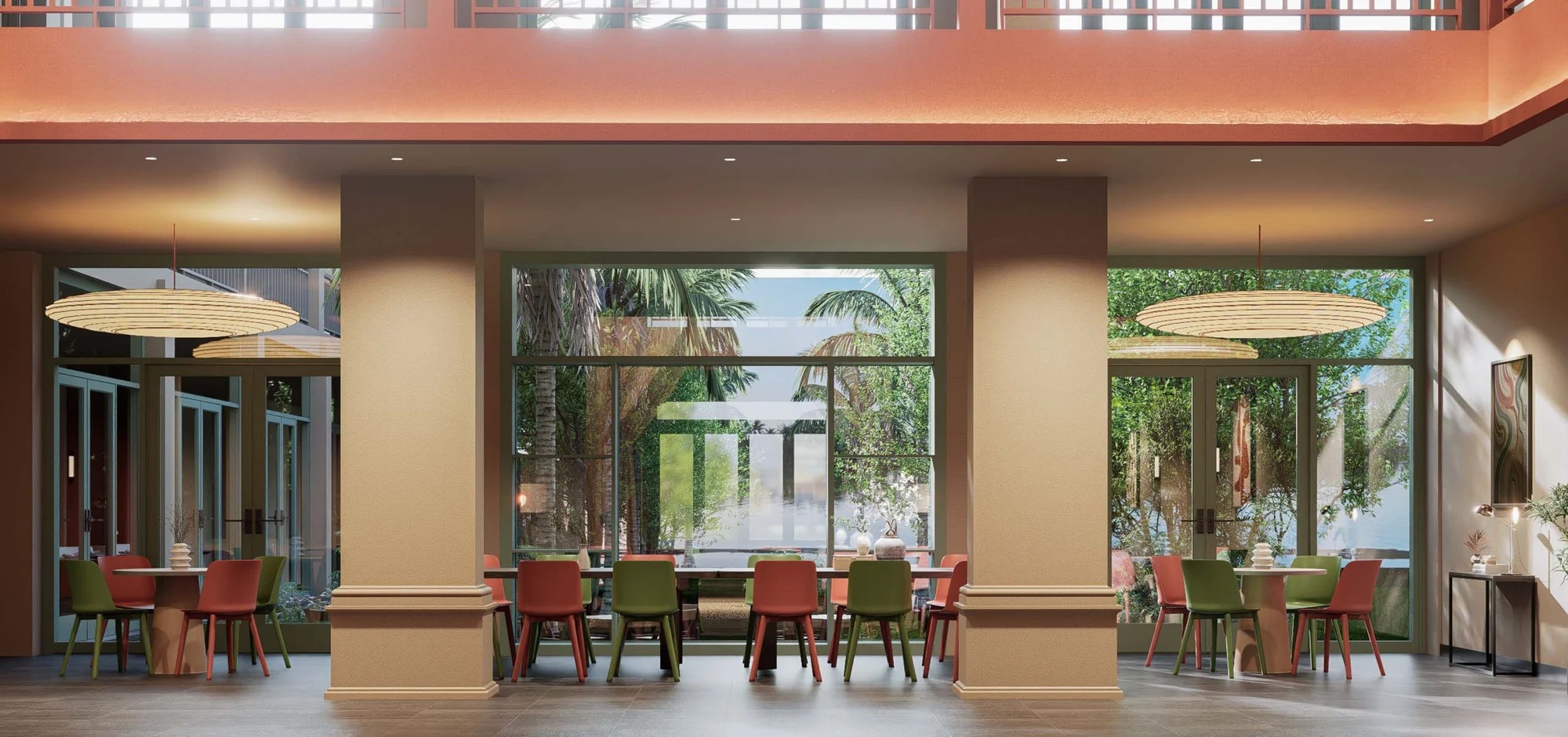 Không gian làm việc chung tại M Village Resort Riverbeach Hội An