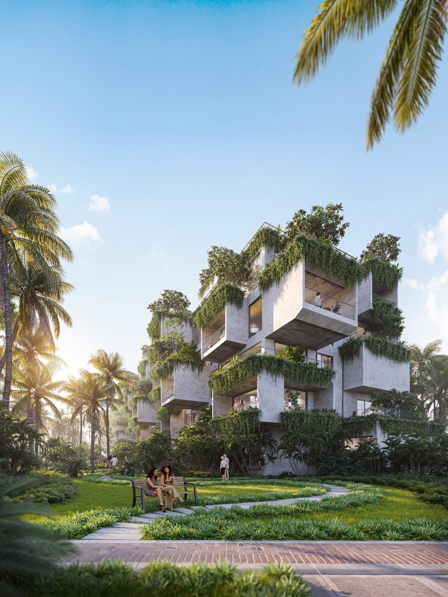 Phối cảnh bên ngoài NHAAN Resort & Spa Hội An cực đẹp
